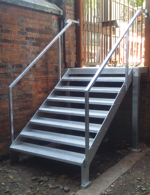 External Galvanised Access Staircase